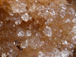 Bergkristall auf Calcit, Höver Bergkristall auf Calcit, Höver