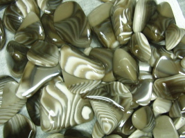 geb&auml;nderter Feuerstein aus Polen